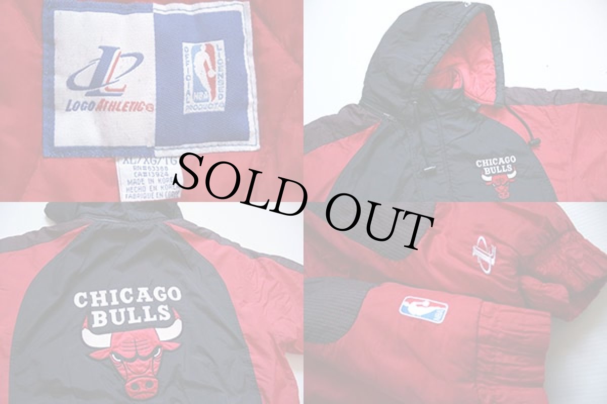 画像3: 90s CHICAGO BULLS シカゴ ブルズ 中綿入り ナイロンパーカー XL (3)