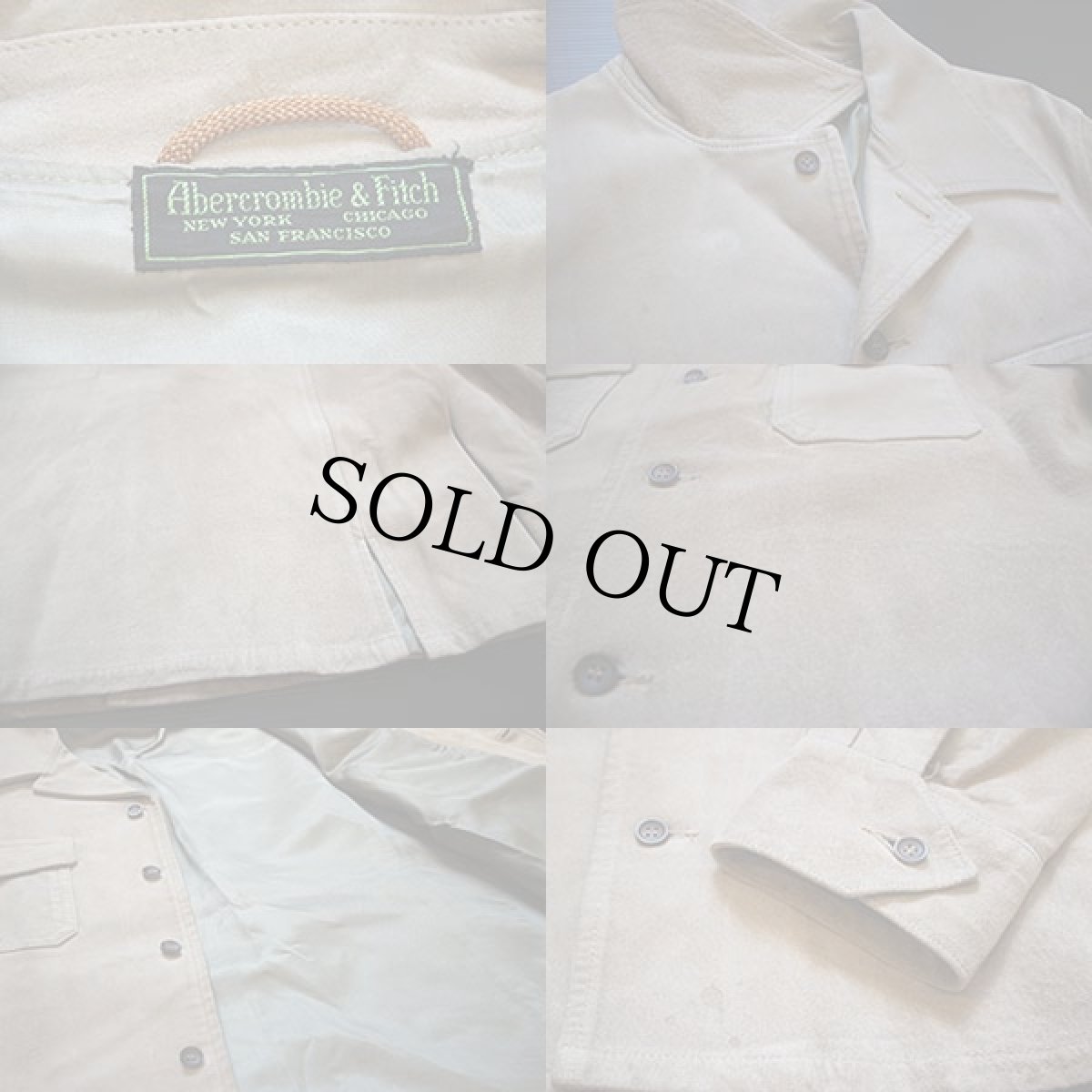画像3: 60s Abercrombie&Fitch スエード レザー シャツジャケット★アバクロ (3)