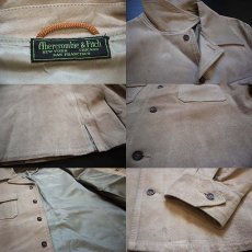 画像3: 60s Abercrombie&Fitch スエード レザー シャツジャケット★アバクロ (3)