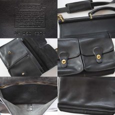 画像3: USA製 COACH オールド コーチ 2WAY レザー ブリーフケース 黒★5279 (3)