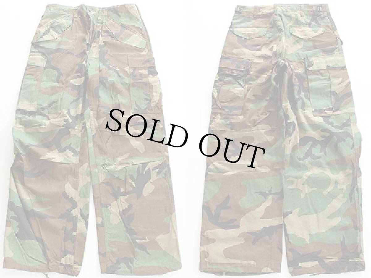 画像2: デッドストック★80s 米軍 U.S.ARMY ウッドランドカモ M-65 フィールド カーゴパンツ S-R (2)