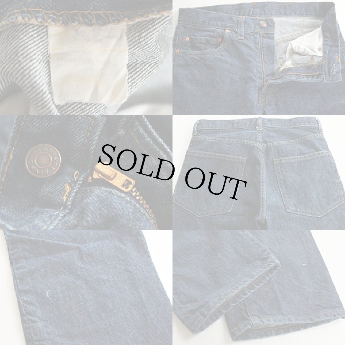 画像3: 80s JCPenney 黒カン デニムパンツ w31 (3)