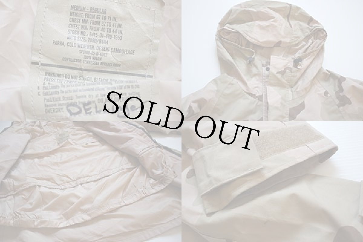 画像3: 00s 米軍 U.S.ARMY ECWCS GEN1 デザートカモ GORE-TEXゴアテックスパーカー M-R (3)