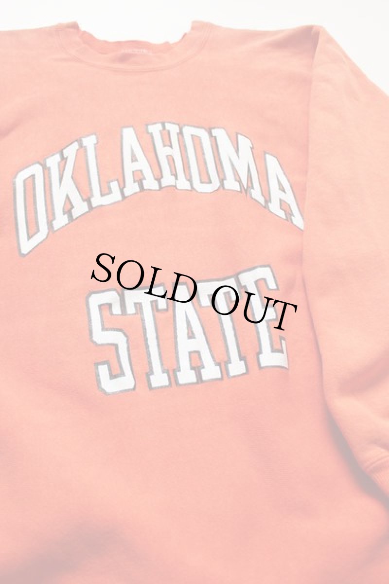 画像2: 80s USA製 Championチャンピオン OKLAHOMA STATE リバースウィーブ スウェット オレンジ XL (2)