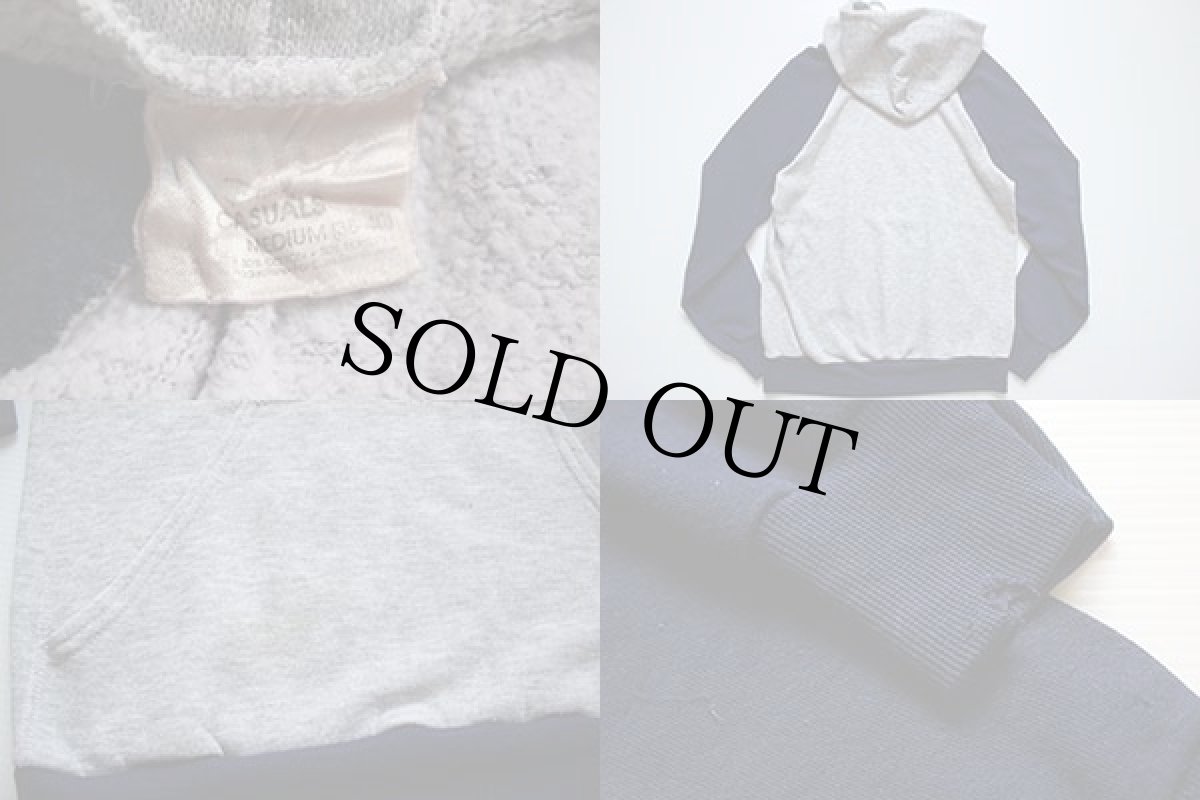 画像3: 80s Disneyディズニー ミッキー マウス ツートン スウェットパーカー M (3)