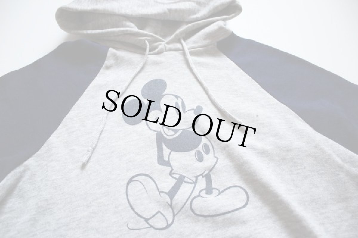 画像2: 80s Disneyディズニー ミッキー マウス ツートン スウェットパーカー M (2)