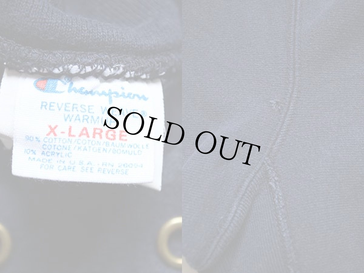 画像3: 80s USA製 Championチャンピオン リバースウィーブ スウェットパーカー 紺 XL (3)