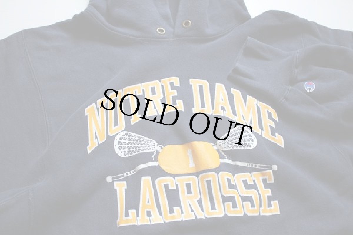 画像2: 80s USA製 Championチャンピオン リバースウィーブ スウェットパーカー 紺 XL (2)