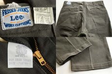 画像3: 70s USA製 Leeリー FRISCO JEANS フリスコ ジーンズ ワークパンツ グレー w36 (3)