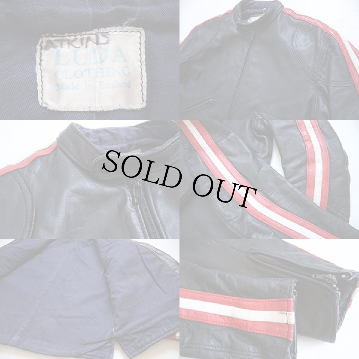 画像3: 60s 英国製 LUDA CLOTHING シングルライダース レザージャケット (3)