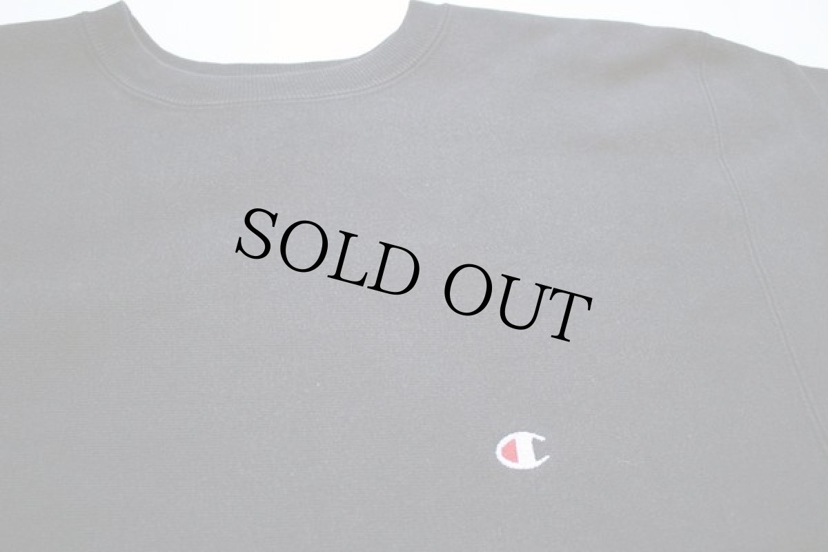 画像2: 90s USA製 Championチャンピオン ワンポイント リバースウィーブ スウェット 黒 XL (2)