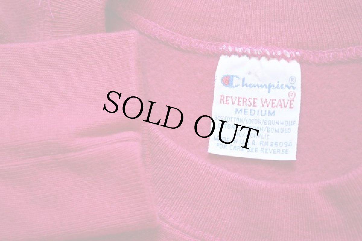 画像3: 90s USA製 Championチャンピオン ワンポイント リバースウィーブ スウェット ピンク M (3)