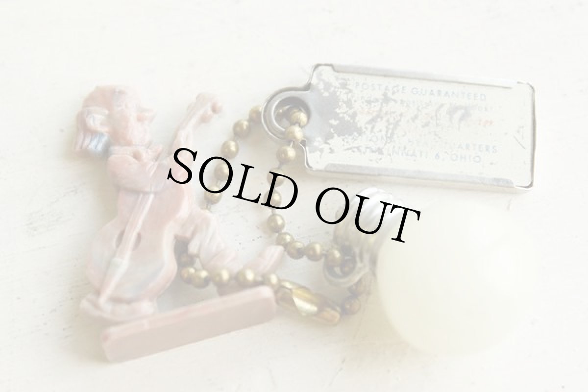 画像2: ビンテージ 電球 ナンバープレート キーホルダー (2)