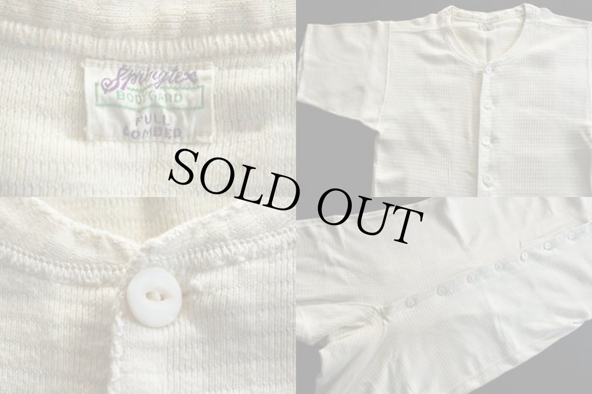 画像2: 30s Springtex BODYGARD 半袖サーマル オールインワン (2)