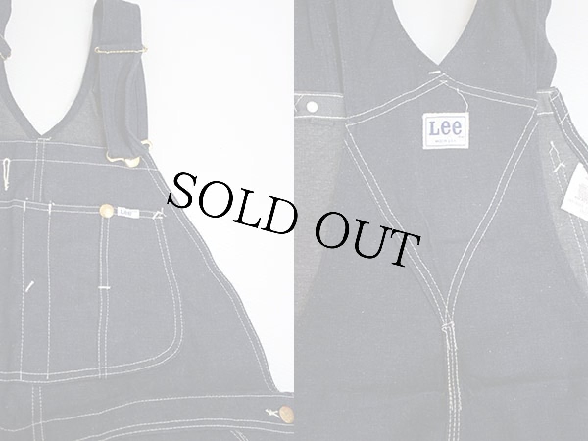 画像2: デッドストック★70s USA製 Leeリー デニム オーバーオール w42 L32 (2)