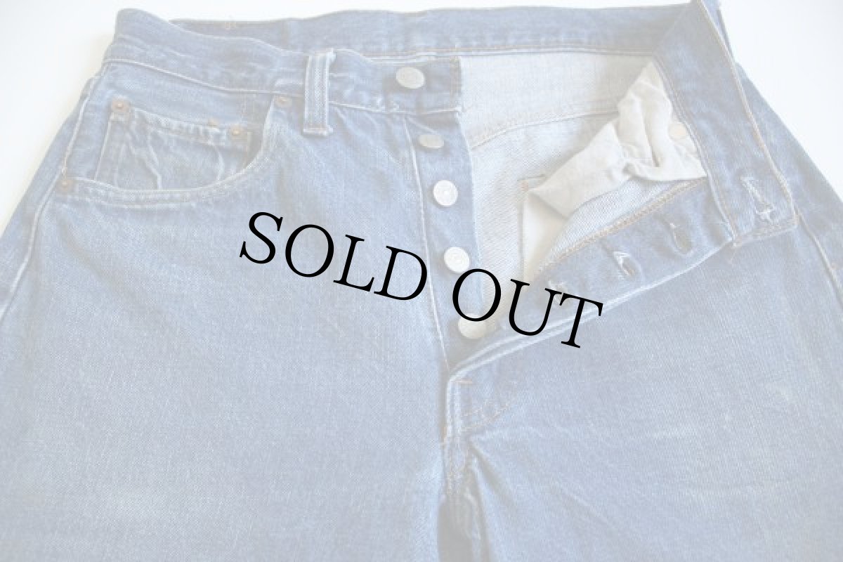 画像4: 70s USA製 Levi'sリーバイス 501 66後期 デニムパンツ w31 L36 (4)