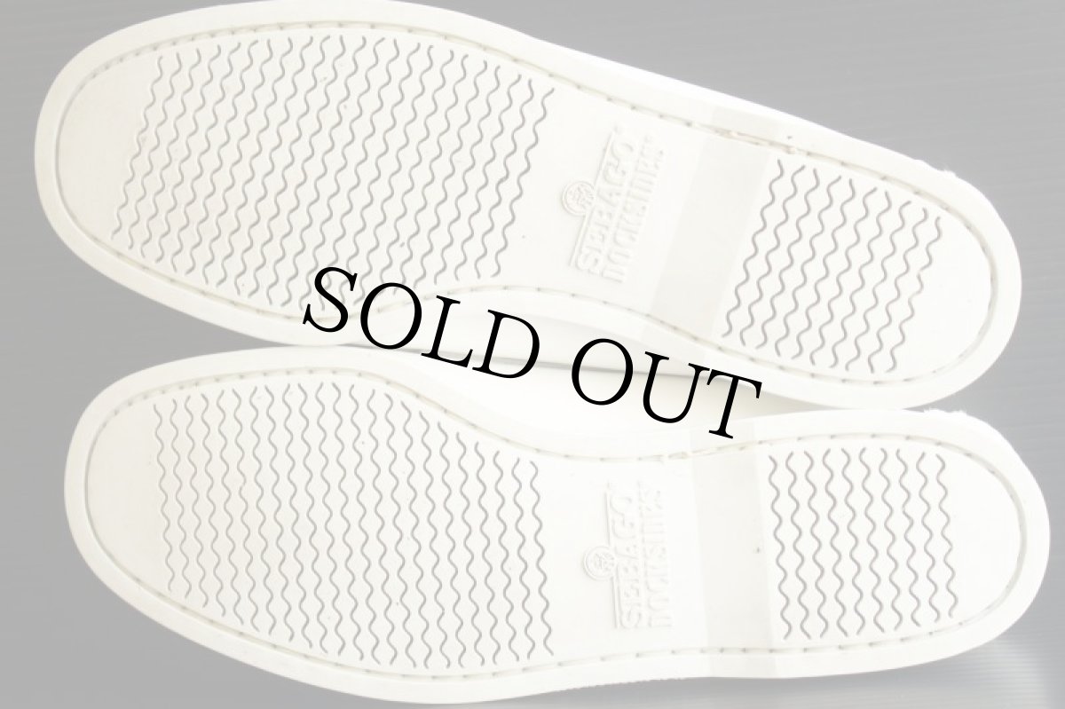 画像5: USA製 SEBAGOセバゴ レザー モカシン デッキシューズ 白 10.5W (5)