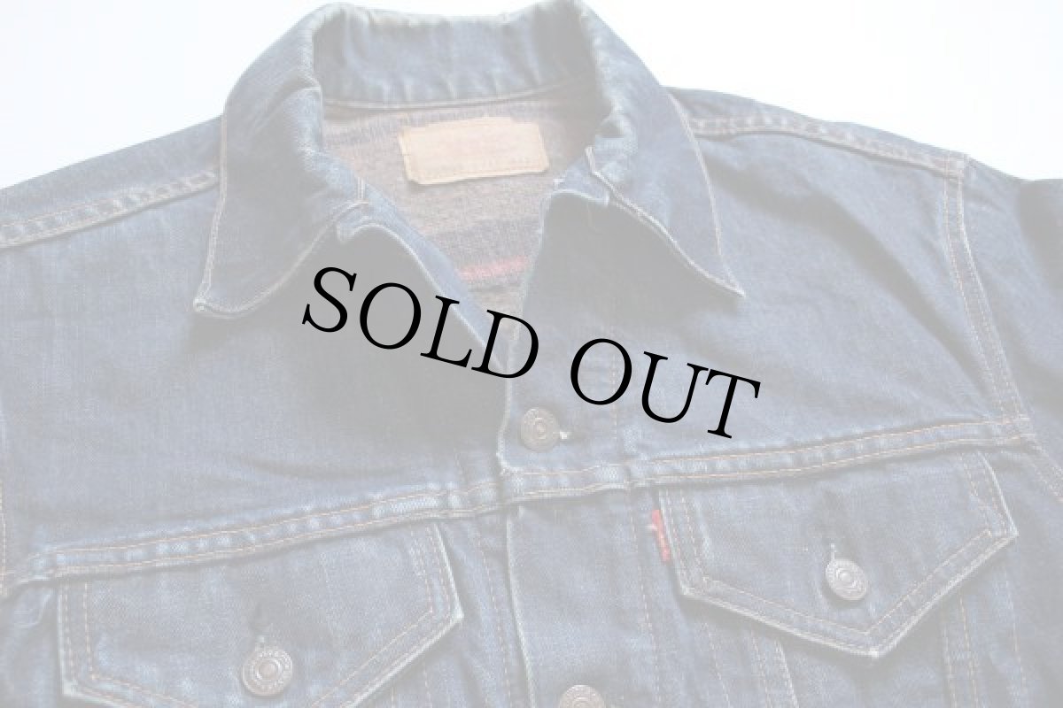 画像4: 60s USA製 LEVI'Sリーバイス 70505 BIGE ブランケットライナー デニムジャケット 42 (4)