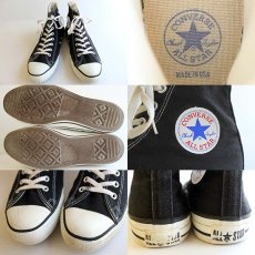 画像3: 90s USA製 CONVARSEコンバース ALL STARオールスターHI 黒 9.5 (3)