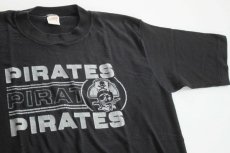 画像1: 80s USA製 PIRATES Tシャツ 黒  (1)