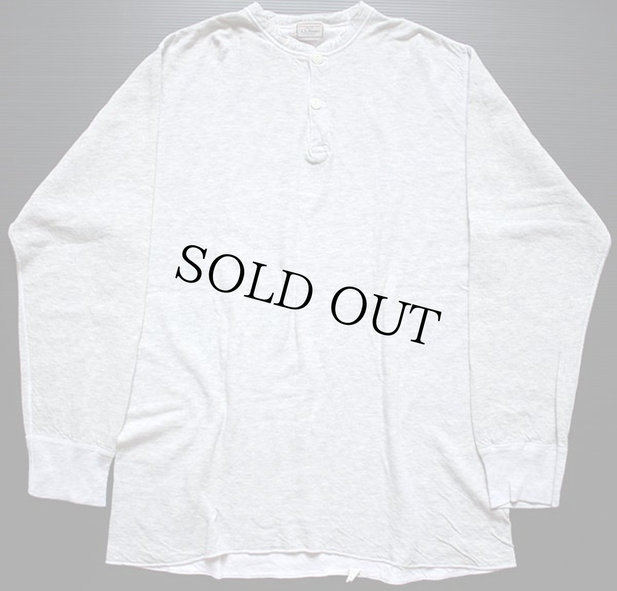 画像2: 80s L.L.Bean×duofold ヘンリーネック 2レイヤー アンダーシャツ (2)