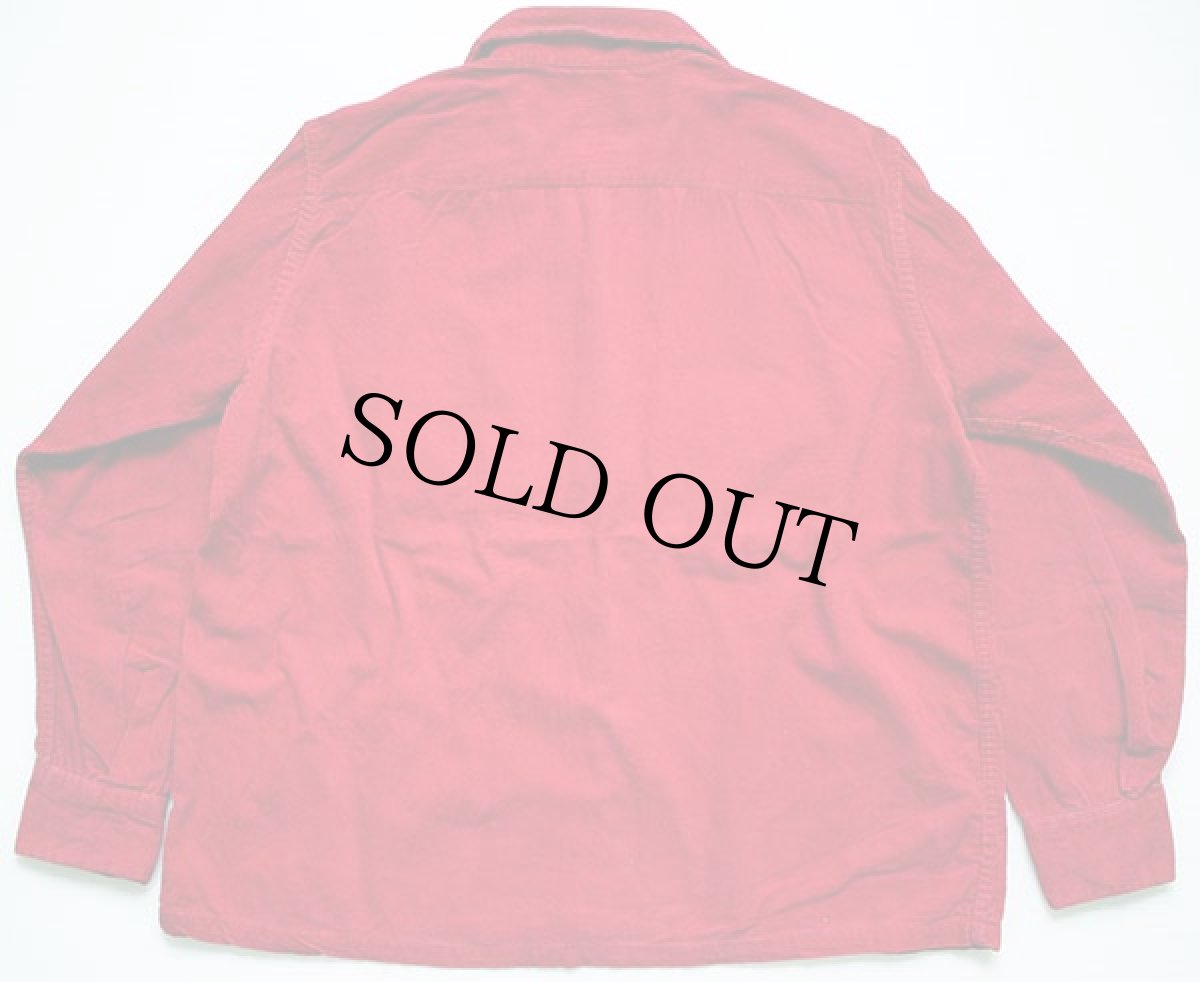 画像2: 50s SEARS PILGRIMピルグリム コーデュロイシャツ 赤 L (2)