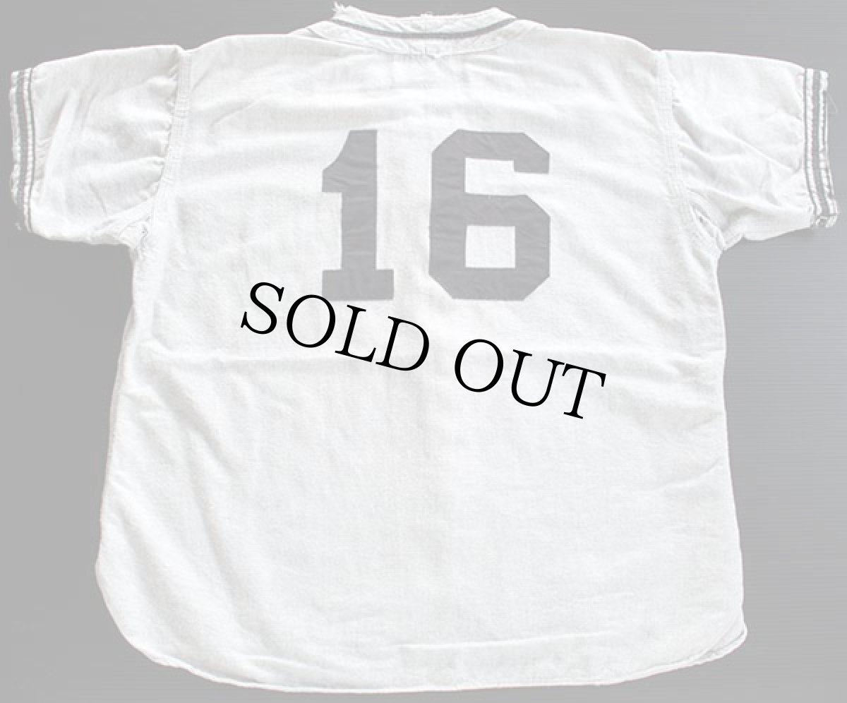 画像2: 50s CORVALLIS ウール ベースボールシャツ グレー (2)