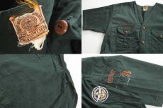 画像3: 40s BSA ボーイスカウト マチ付き ノーカラー 半袖 コットンシャツ (3)