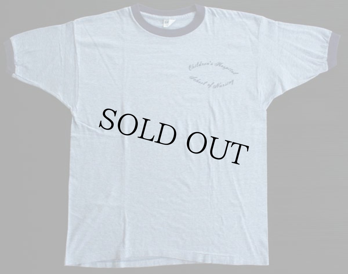 画像2: 70s USA製 Championチャンピオン リンガーTシャツ 杢ブルー (2)