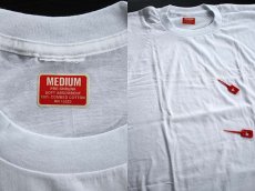 画像3: デッドストック★70s 無地 コットンTシャツ 白 M (3)