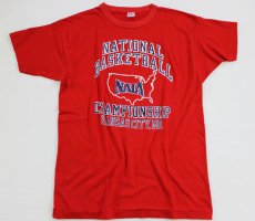 画像2: 80s USA製 Championチャンピオン NAIA Tシャツ 赤 XL (2)