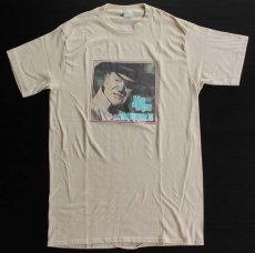 画像2: 70s USA製 JOHN WAYNEジョンウエイン フォトプリント Tシャツ ベージュ L★転写 (2)