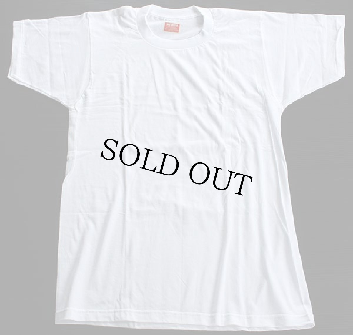 画像2: デッドストック★70s 無地 コットンTシャツ 白 M (2)