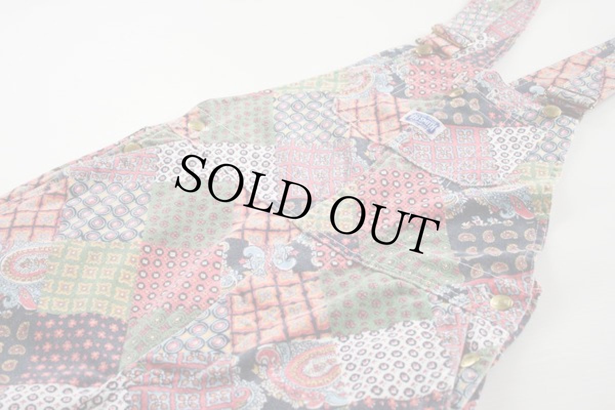 画像2: 70s BIG SMITHビッグスミス 総柄 オーバーオール (2)