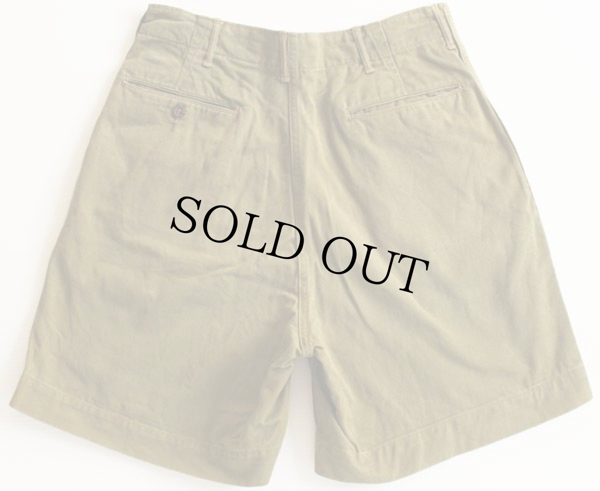 画像2: 50s BSA ボーイスカウト ツータック コットン ショートパンツ オリーブ★ショーツ (2)