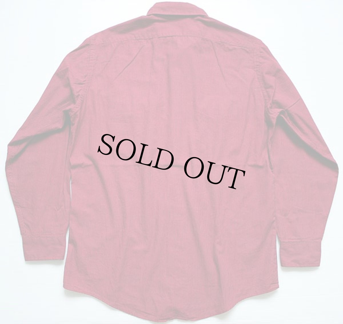 画像2: 80s USA製 L.L.Bean ストライプ コットンシャツ 赤×紺 M (2)