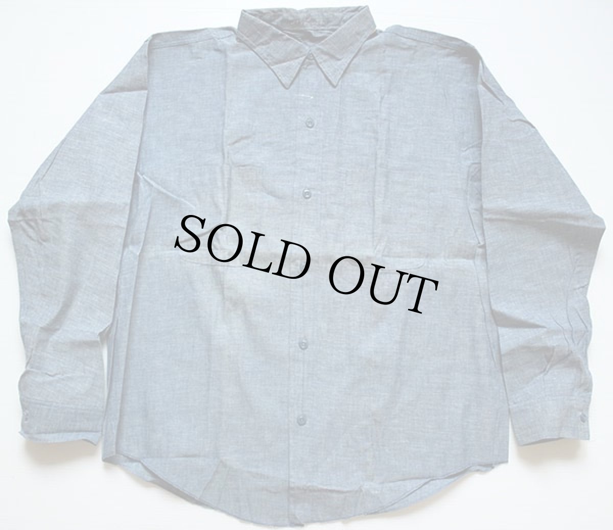 画像2: デッドストック★60s コットン シャンブレーシャツ 17 (2)