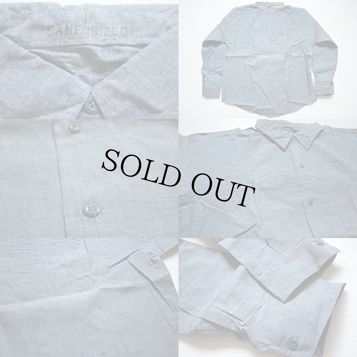 画像5: デッドストック★60s コットン シャンブレーシャツ 17 (5)