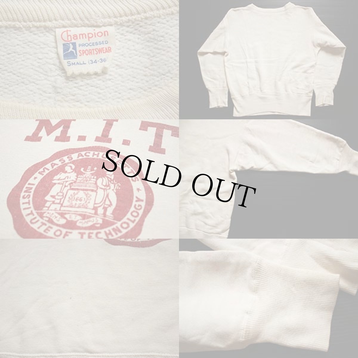 画像5: 50s Championチャンピオン ランタグ M.I.T. スウェット S (5)