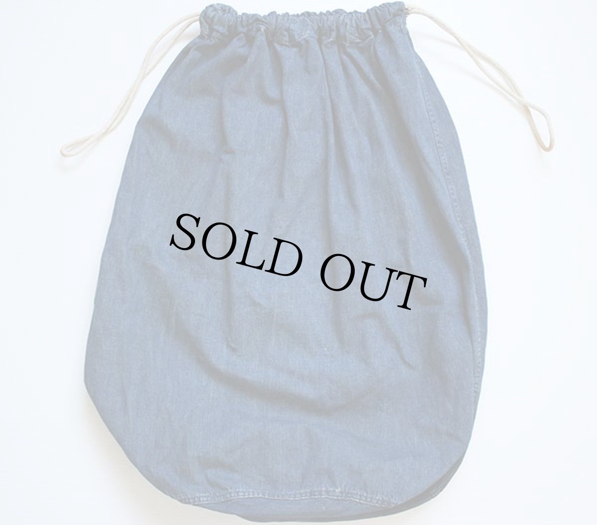 画像2: 40s 米軍 U.S.NAVY インディゴ デニム バラックバッグ★ランドリーバッグ (2)