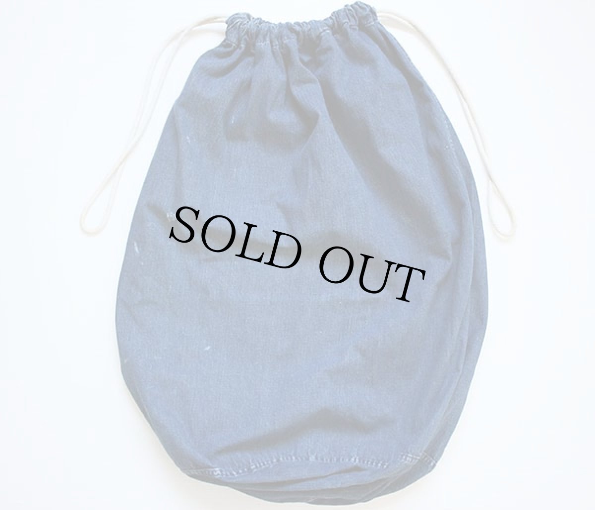 画像2: 40s 米軍 U.S.NAVY インディゴ デニム バラックバッグ★ランドリーバッグ (2)