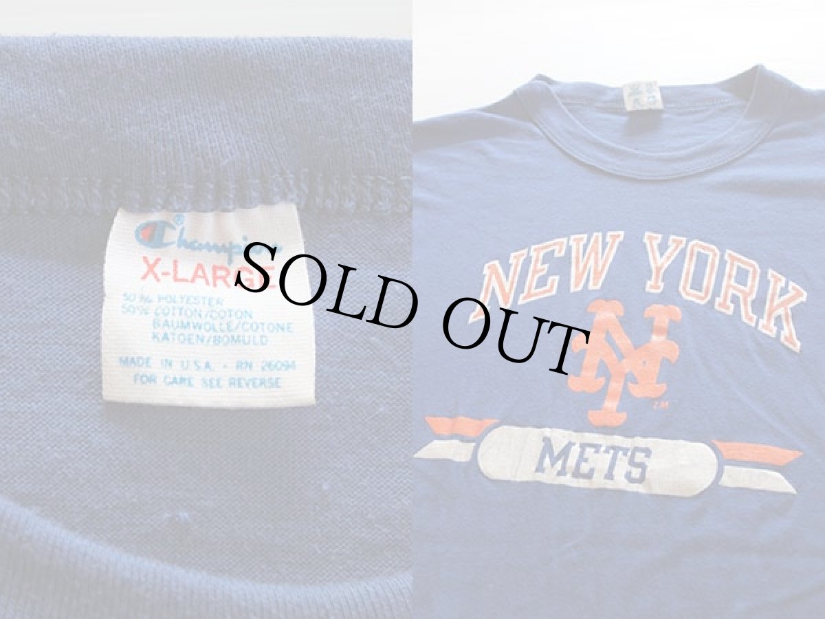 画像3: 80s USA製 Championチャンピオン MLB NEW YORK METS Tシャツ XL (3)