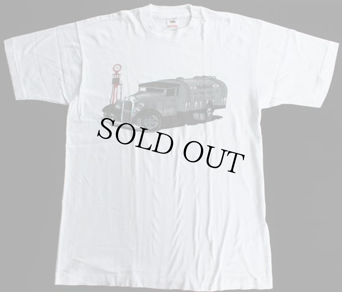 画像2: 80s USA製 Mobil oil コットンTシャツ 白 L (2)