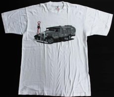 画像2: 80s USA製 Mobil oil コットンTシャツ 白 L (2)