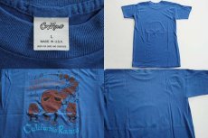 画像3: 80s USA製 カリフォルニアレーズン Tシャツ 青 L (3)