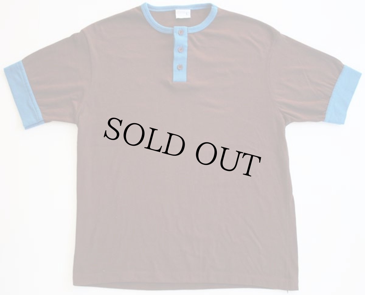 画像2: 70's JCPenney ツートン ヘンリーネックTシャツL (2)