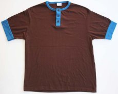 画像2: 70's JCPenney ツートン ヘンリーネックTシャツL (2)