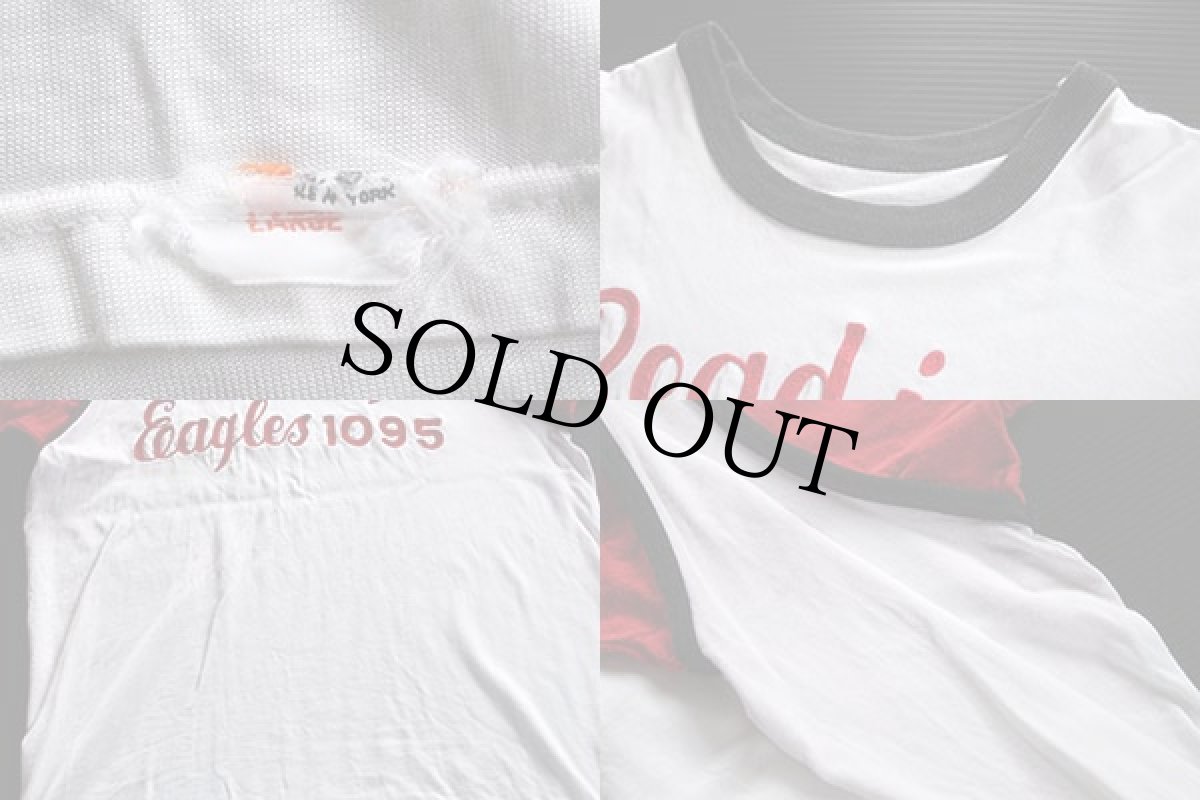 画像3: 60's チェーン刺繍 ナイロン Tシャツ L (3)