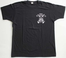 画像2: 80s USA製 USMC スカル Tシャツ 黒 L (2)