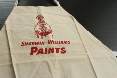 画像1: ビンテージ SHERWIN-WILLIAMS PAINTS キャンバス エプロン 生成り (1)